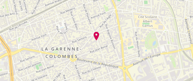 Plan de Jean Jerphanion (Elémentaire), 38 Rue de Plaisance, 92250 La Garenne-Colombes