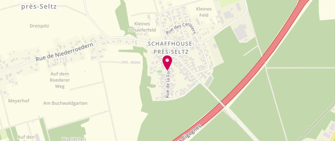 Plan de Accueil de loisirs Schaffhouse, 7 Rue de la Forêt, 67470 Schaffhouse-près-Seltz
