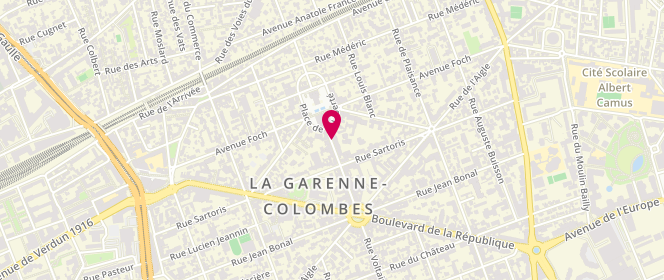 Plan de Sgdf - Groupe La Garenne Colombes, 5 Rue Voltaire, 92250 La Garenne-Colombes