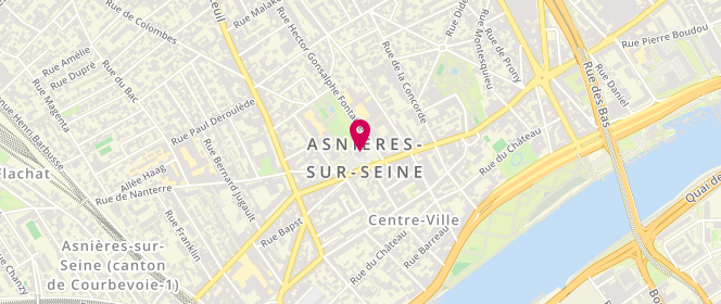 Plan de Espace Jeunesse Courtilles, 1 Boulevard Pierre de Courbertin, 92600 Asnières-sur-Seine