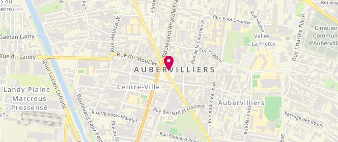 Plan de Accueil de loisirs maternel Francine Fromond, 2 Rue de la Commune de Paris, 93300 Aubervilliers