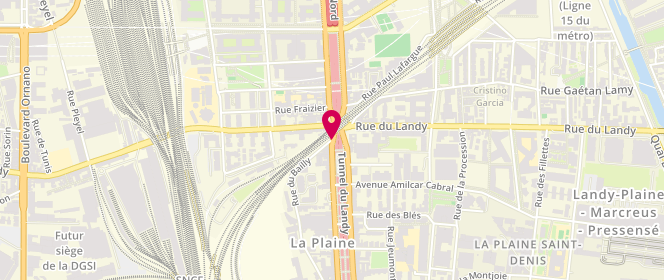 Plan de Accueil de loisirs maternel, primaire et adolescent la Lison, 17 Rue du Bailly, 93200 Saint-Denis