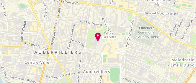 Plan de Maison de la jeunesse jules vallés, 7 Rue Réchossière, 93300 Aubervilliers