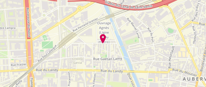 Plan de Accueil de loisirs Annexe Serge Christoux, 23 Rue Emile Augier, 93300 Aubervilliers