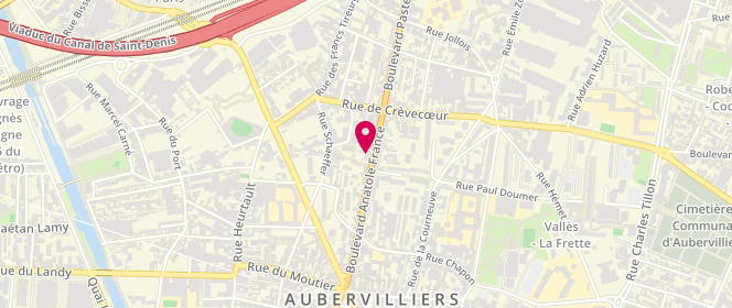 Plan de Espace multimédia, 37/39 Boulevard Anatole France, 93300 Aubervilliers