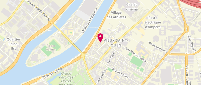 Plan de Accueil de loisirs Elementaire Anatole France, 7 Rue des Chateaux, 93400 Saint-Ouen-sur-Seine