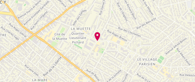 Plan de Accueil de loisirs maternel Jacqueline Quatremaire, 64 Rue Jacqueline Quatremaire, 93700 Drancy