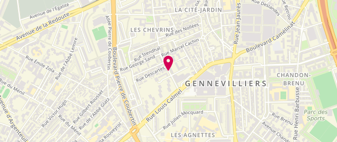 Plan de Maison de l'Enfance Youri Gagarine, 27 Rue Couture d'Auxerre, 92230 Gennevilliers