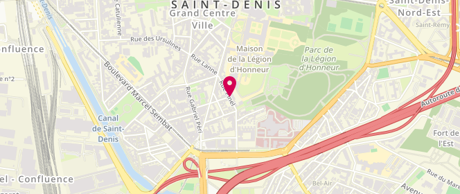 Plan de Accueil de loisirs la Roseraie, 47 Rue Pinel, 93200 Saint-Denis