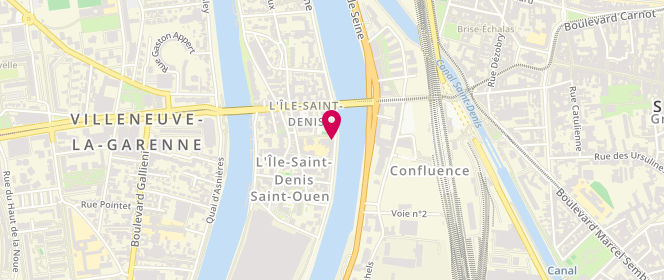 Plan de Accueil de loisirs maternel et primaire Samira Bellil, 31 Quai de Seine, 93450 L'Île-Saint-Denis