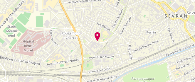 Plan de Accueil de loisirs maternel Saint Exupéry, Rue du Commandant Charcot, 93270 Sevran