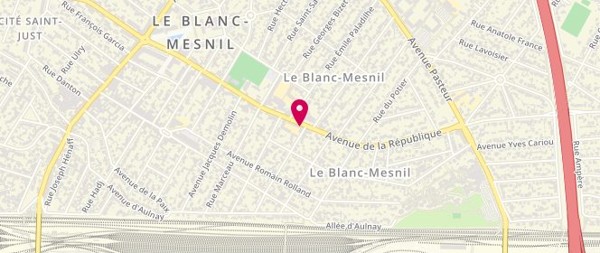 Plan de Accueil de loisirs primaire Jules Vallès, 84 Avenue de la République, 93150 Le Blanc-Mesnil