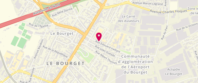 Plan de Accueil de loisirs maternel Saint Exupéry, 1 Rue Buottourenville, 93350 Le Bourget