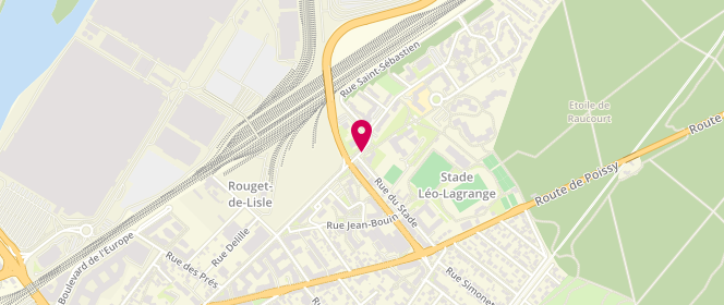 Plan de Espace Claude Vanpoulle, 40 Rue Saint Sébastien, 78300 Poissy