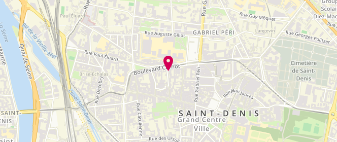 Plan de Accueil de loisirs Jules Guesde, 8 Rue du Corbillon, 93200 Saint-Denis
