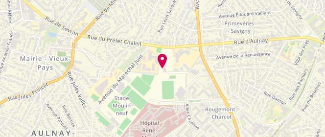 Plan de Accueil de loisirs Maternel et Primaire Bourg, 54 Rue du Prefet Chaleil, 93600 Aulnay-sous-Bois