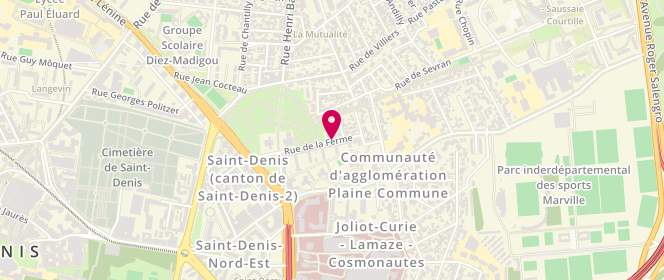 Plan de Accueil de loisirs primaire et adolescent Antenne jeunesse Mutuelle, 3 Rue de la Ferme, 93200 Saint-Denis