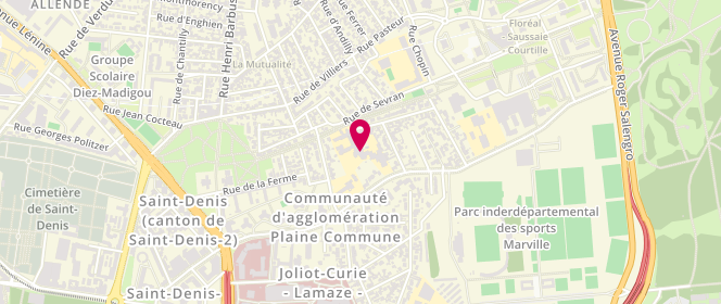 Plan de Accueil de loisirs maternel Vieille Mer, 31 Avenue Romain Rolland, 93200 Saint-Denis