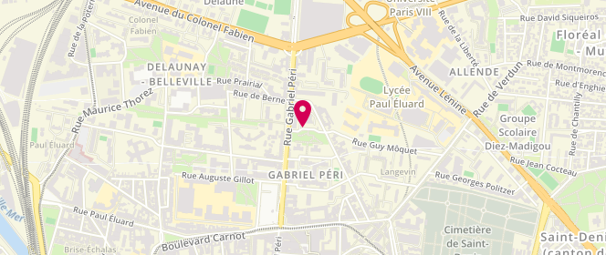 Plan de Accueil de loisirs primaire et adolescent Antenne jeunesse Gabriel Péri, 3 Rue Baudelaire, 93200 Saint-Denis
