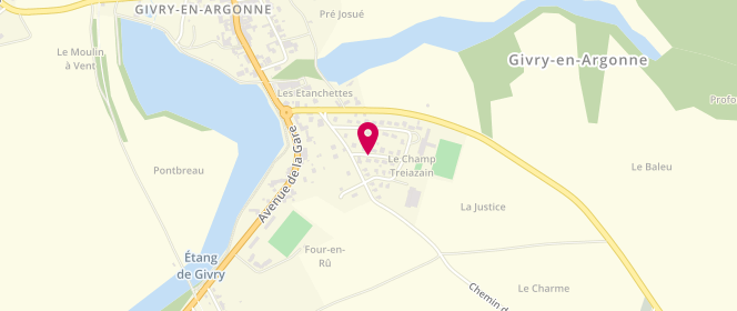 Plan de Ecole De Givry-En-Argonne, Rue du Champ Treizain, 51330 Givry-en-Argonne