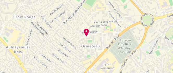 Plan de Accueil de loisirs Primaire Mitry-Ambourget, Rue des Erables, 93600 Aulnay-sous-Bois