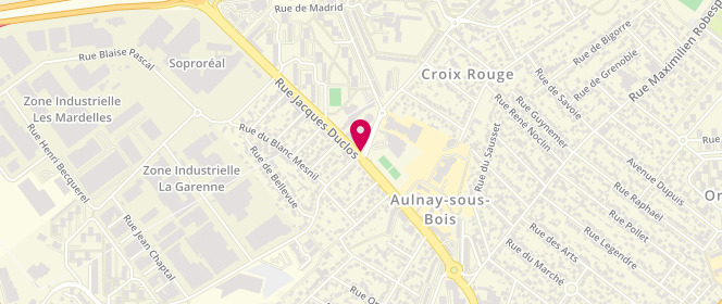 Plan de Accueil de loisirs Maternel et Primaire Croix Rouge, 1 Chemin du Moulin de la Ville, 93600 Aulnay-sous-Bois