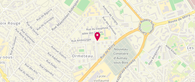 Plan de Accueil de loisirs Maternel et Primaire Ambourget, 2 Rue des Ormes, 93600 Aulnay-sous-Bois