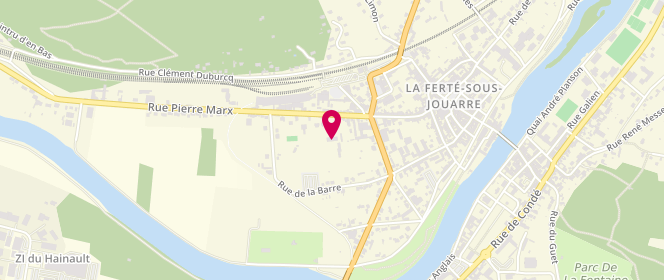 Plan de Centre de loisirs Augustin Duburcq, 59 Rue Pierre Marx, 77260 La Ferté-sous-Jouarre