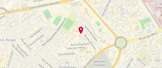 Plan de Accueil de loisirs Maternel et Primaire Savigny, 7 Rue des Lilas, 93600 Aulnay-sous-Bois