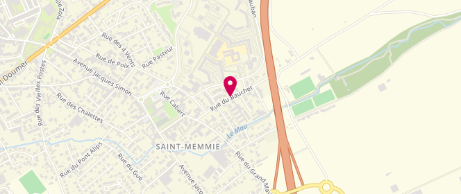 Plan de Centre de loisirs Sans Hebergement, Rue du Bauchet, 51470 Saint-Memmie