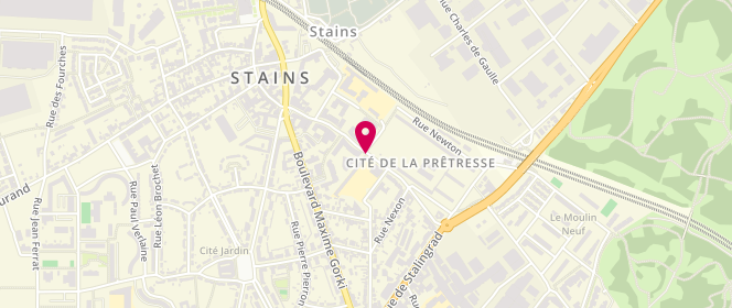 Plan de Accueil de loisirs elementaire Anatole France, 12 Avenue Louis Bordes, 93240 Stains