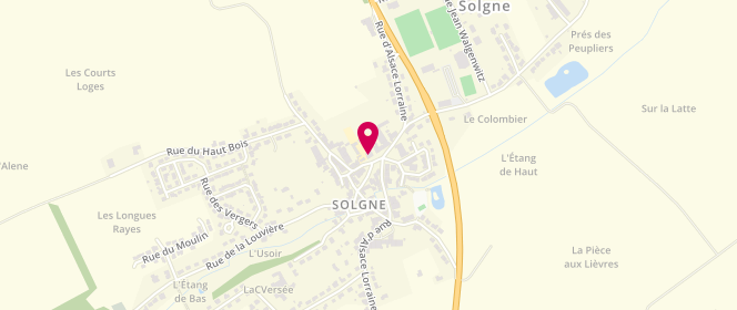 Plan de Cc Sud Messin Solgne - périscolaire/extrascolaire, 2 Rue Pilâtre de Rozier, 57420 Solgne
