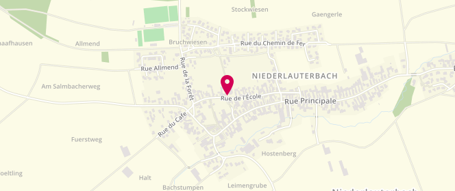 Plan de Accueil périscolaire de Niederlauterbach, 19 Rue de l'École, 67630 Niederlauterbach