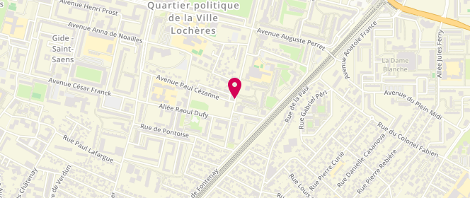 Plan de Accueil de loisirs maternel - Louis Pasteur, 1 Boulevard Maurice Ravel, 95200 Sarcelles