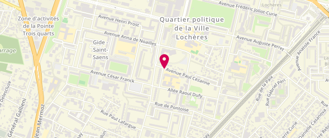 Plan de Centre de loisirs Association Ensemble Sablons, 37 Avenue Paul Cézanne, 95200 Sarcelles