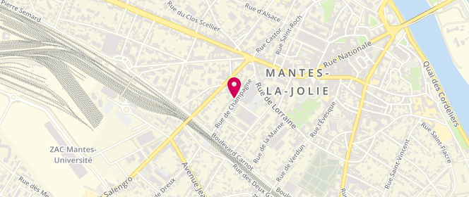 Plan de Accueil de loisirs - Les Mimosas, 16 Rue de Champagne, 78200 Mantes-la-Jolie