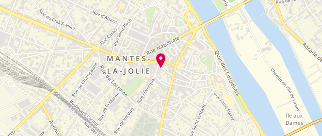 Plan de Accueil de loisirs - la Main Rouge, 13 Rue Tellerie, 78200 Mantes-la-Jolie