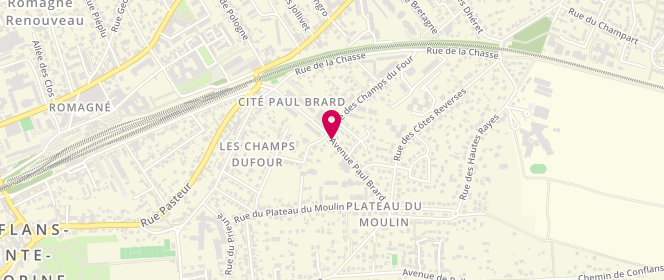 Plan de Accueil de loisirs - Plateau du Moulin - Maternel et Elementaire, 26 Avenue Paul Brard, 78700 Conflans-Sainte-Honorine