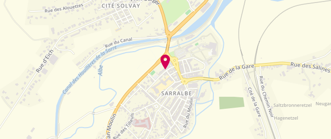 Plan de Asbh Sarralbe - périscolaire/extrascolaire, 21 Rue des Tisserands, 57430 Sarralbe