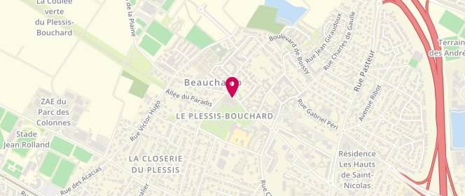 Plan de Les Mille Pattes, 5 Rue Pierre Brossolette, 95130 Le Plessis-Bouchard