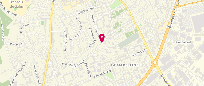 Plan de Accueil de loisirs Joliot Curie, 35 Rue de la Forêt, 27000 Évreux
