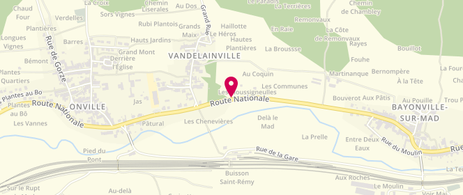 Plan de Accueil périscolaire, Route Nationale, 54890 Vandelainville