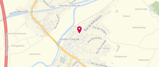 Plan de Accueil de loisirs de Herbitzheim, 21 Rue de Kalhausen, 67260 Herbitzheim