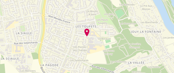 Plan de Accueil de loisirs - Maternel et Primaire - Les Toupets, Avenue Louise Michel, 95490 Vauréal