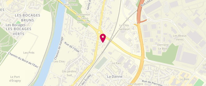 Plan de Centre de loisirs Jeannette Largeau, 164 Rue Roger Guichard, 95610 Eragny Sur Oise