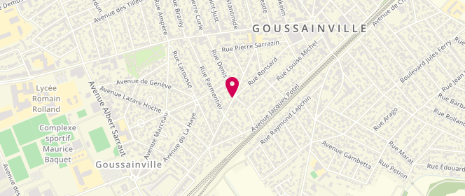 Plan de Centre de loisirs Maternel et élémentaire Jules Ferry, Rue G. Rousseau, 95190 Goussainville