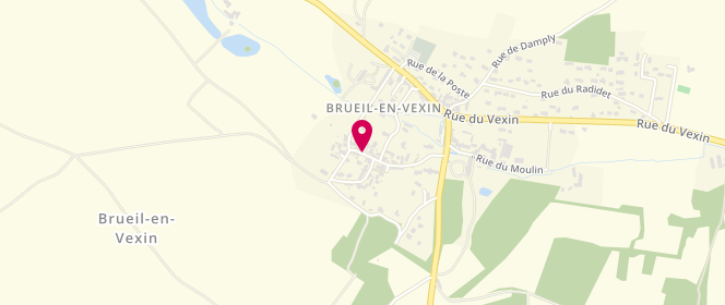 Plan de Accueil de loisirs - Accueil périscolaire de Brueil en Vexin, 14 Rue de l'Eglise, 78440 Brueil-en-Vexin