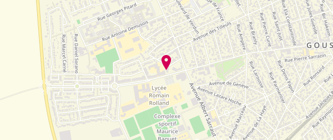 Plan de Centre de loisirs Maternel Paul Eluard, 1 Rue Montaigne, 95190 Goussainville