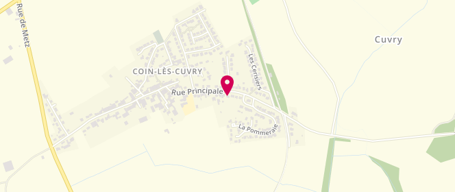 Plan de Ass La Récré Coin Les Cuvry - périscolaire/extrascolaire, 55 Rue Principale, 57420 Coin-lès-Cuvry
