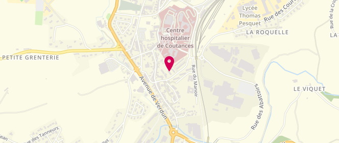 Plan de Accueil périscolaire de Coutances Pont de Soulles, 4 Rue de la Gare, 50200 Coutances